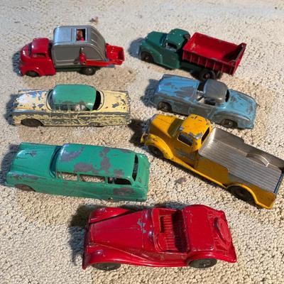 Vintage metal cars/trucks