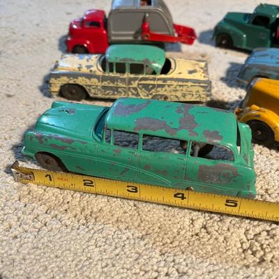 Vintage metal cars/trucks