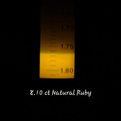 8.10 cts Natural Ruby