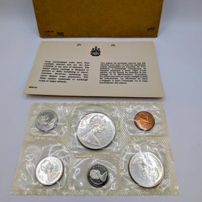 Lot 492J: 1964, 1965 & 1966 Canadian Mint 6 Piece Coin Sets