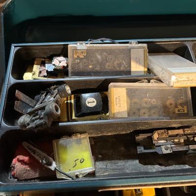 Vintage slot car parts and pieces & track