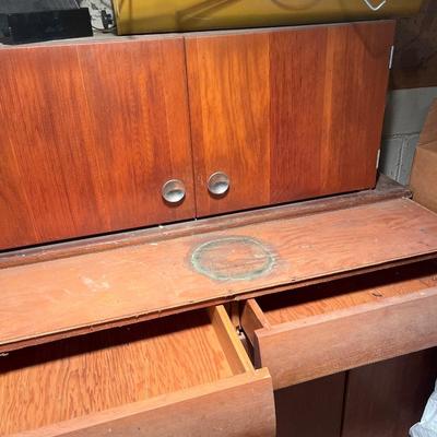 Vintage cabinet with lights