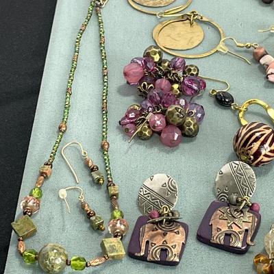 2 Necklace Sets Plus More Earrings
