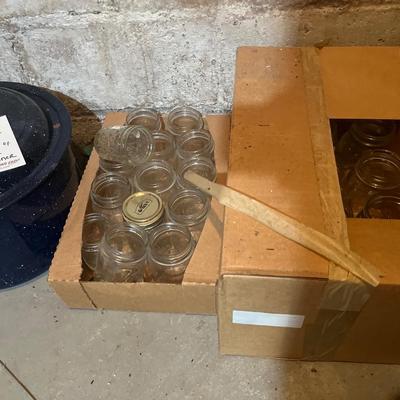 Canning jars and Hot water bath
