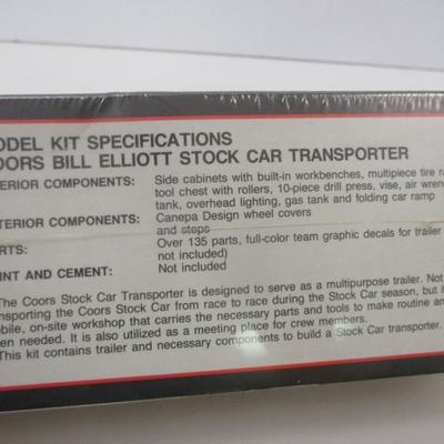 1/25 Model NASCAR Coors Bill Elliott Stock Car Transporter
