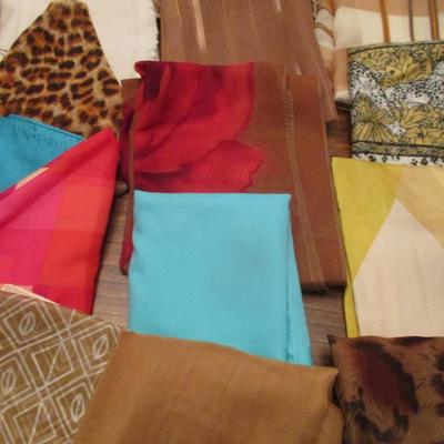 Assortment Of Women's Scarves Lot D Some May Be Silk