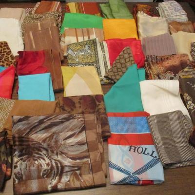 Assortment Of Women's Scarves Lot D Some May Be Silk