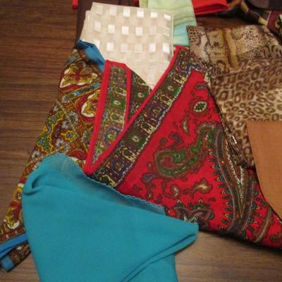 Assortment Of Women's Scarves Lot E Some May Be Silk