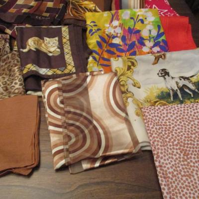 Assortment Of Women's Scarves Lot E Some May Be Silk
