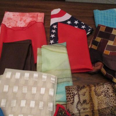 Assortment Of Women's Scarves Lot E Some May Be Silk