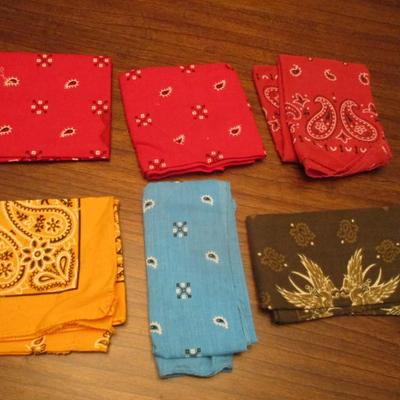 Assortment Of Bandannas & Gloves Lot G