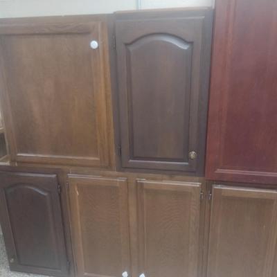 Connected Collection of Cabinet Storage Units Various Finishes and Sizes