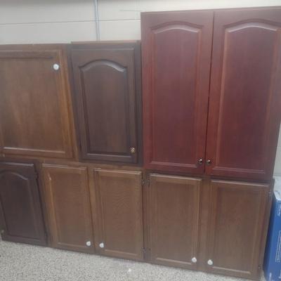Connected Collection of Cabinet Storage Units Various Finishes and Sizes