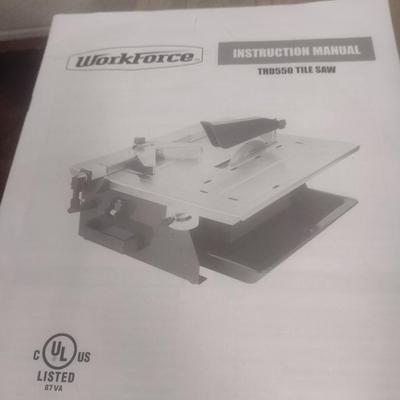 Workforce THD550 Tabletop Wet Tile Saw