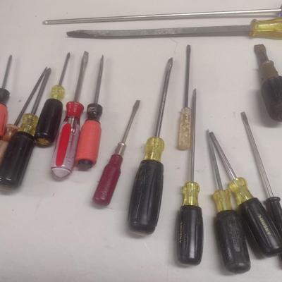 Collection of Screwdrivers Various Head Shapes and Sizes