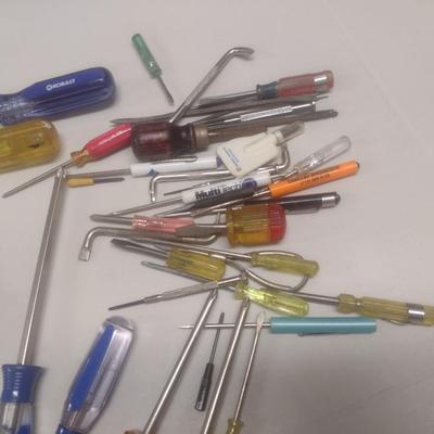 Collection of Screwdrivers Various Head Shapes and Sizes