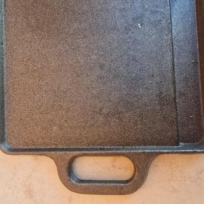 Cast Iron Flat Griddle – Double Handle - flat top