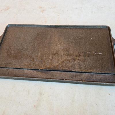 Cast Iron Flat Griddle – Double Handle - flat top