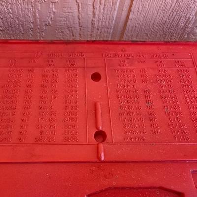Vintage Tap & Die Set – SAE Threading Kit in Red Case