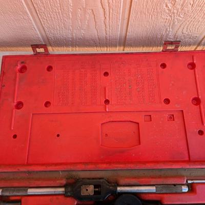 Vintage Tap & Die Set – SAE Threading Kit in Red Case