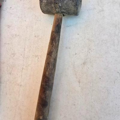 Hand Tool Trio – Hammer, Bolt Cutter, and Rubber Mallet