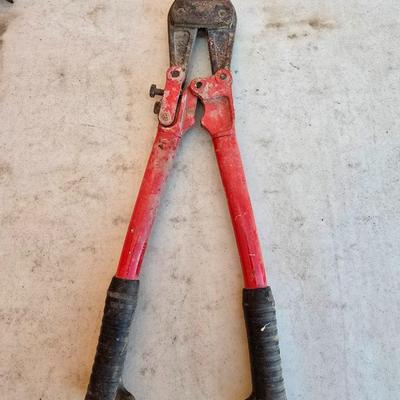 Hand Tool Trio – Hammer, Bolt Cutter, and Rubber Mallet