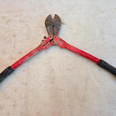 Hand Tool Trio – Hammer, Bolt Cutter, and Rubber Mallet
