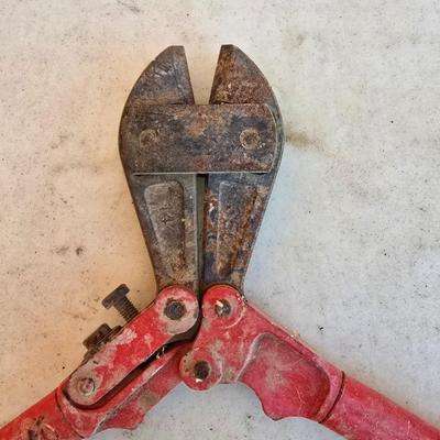 Hand Tool Trio – Hammer, Bolt Cutter, and Rubber Mallet