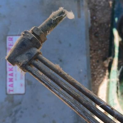 Oxy-acetylene welding & cutting torch setup— tanks, cart, hoses, torch and more