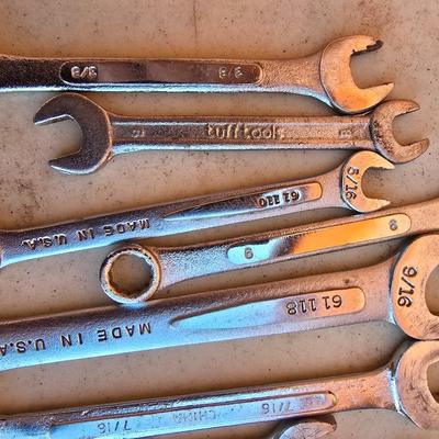 Lot of Vintage SAE Combination Wrenches – Mixed Brands