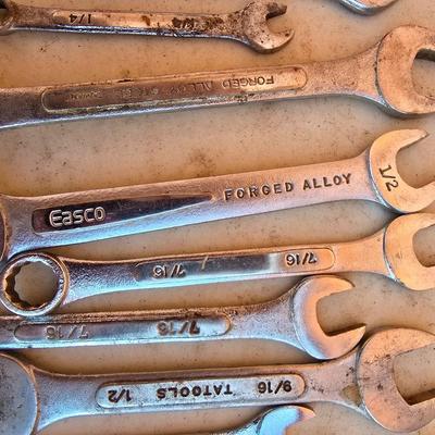 Lot of Vintage SAE Combination Wrenches – Mixed Brands