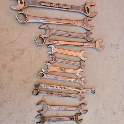 Mixed Lot of Metric & SAE Wrenches – Barcalo, Craftsman, More