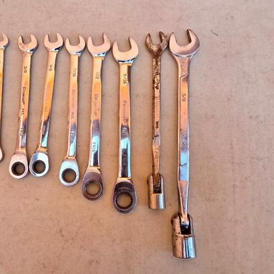 Specialty Wrench Lot – Ratcheting, Flex-Head & S-K