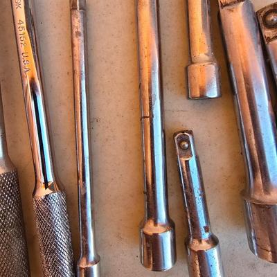 Vintage Socket Accessories Lot – S-K USA Breaker Bar & More