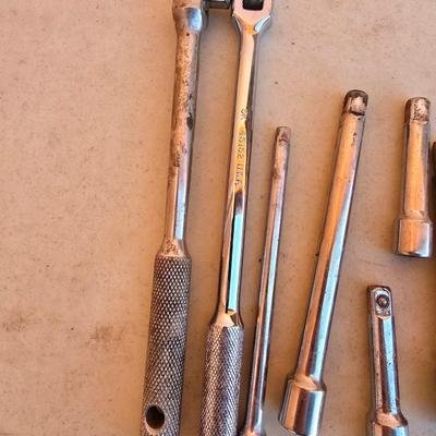 Vintage Socket Accessories Lot – S-K USA Breaker Bar & More