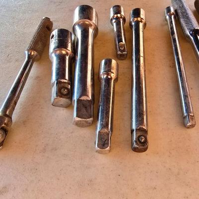Vintage Socket Accessories Lot – S-K USA Breaker Bar & More