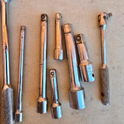 Vintage Socket Accessories Lot – S-K USA Breaker Bar & More