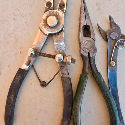 Vintage Pliers & Specialty Tool Lot – 5pc