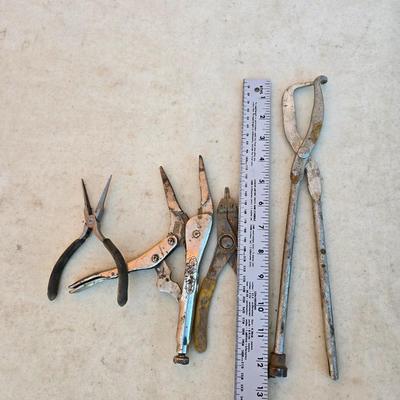 Automotive & Locking Pliers Lot – Vintage 4pc Bundle