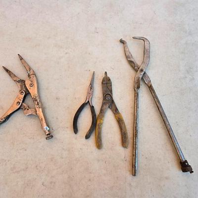 Automotive & Locking Pliers Lot – Vintage 4pc Bundle