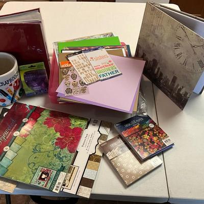 Scrapbooking Crock, Books, supplies