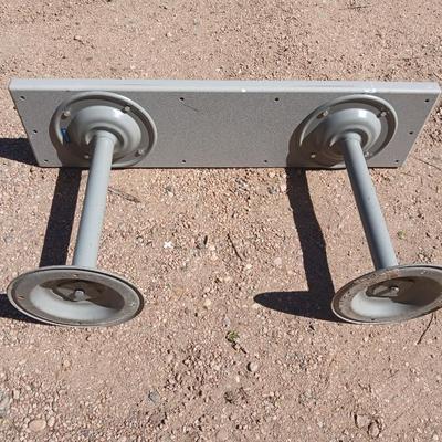 Surface Mount Heavy-Duty Commercial Metal Bench