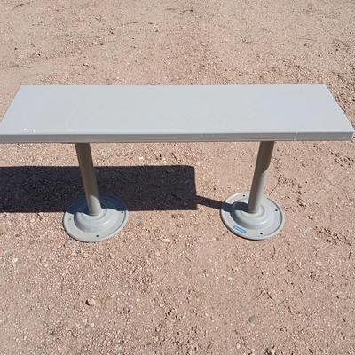 Surface Mount Heavy-Duty Commercial Metal Bench
