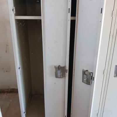 4-Door Vintage Industrial Steel Locker Cabinet out of Woodward governor