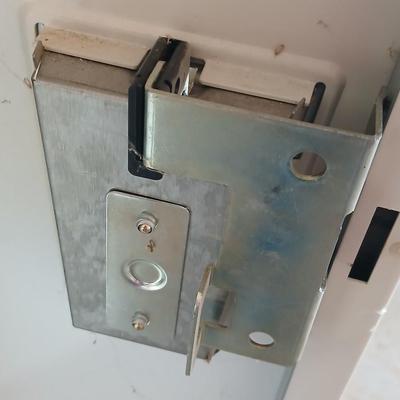 4-Door Vintage Industrial Steel Locker Cabinet out of Woodward governor