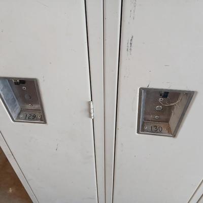 4-Door Vintage Industrial Steel Locker Cabinet out of Woodward governor