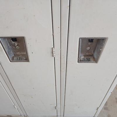 4-Door Vintage Industrial Steel Locker Cabinet out of Woodward governor