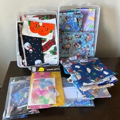 Holiday material w/container