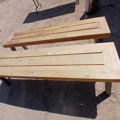 Pair of nice Patio Joy Wooden Benches