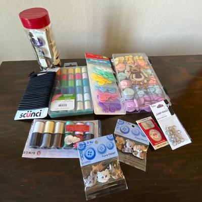 Crafty buttons and thread